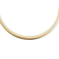 Italian 10K Yellow Gold Domed Graduated Mesh Chain Necklace 18 Inches 3.45 Grams - Sticky add to cart bar