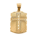 Made In America 10K Yellow Gold Cross Pendant 2.5 Grams - Sticky add to cart bar