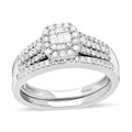 Diamond Stackable Ring in Platinum Over Sterling Silver (Size 10.0) 0.50 ctw - Sticky add to cart bar