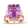 Iliana 18K Rose Gold AAAA Patroke Kunzite and G-H SI Diamond Ring 9 Grams 20.50 ctw (Del. in 7-10 Days) - Sticky add to cart bar