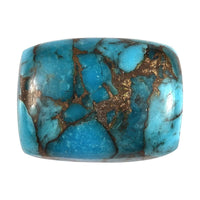AA Blue Turquoise (Cush 20X15 mm) 15.31 ctw Loose Gemstone