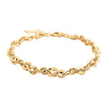 Spirali Rope Italian 10K Yellow Gold Bracelet (7.00-8.00In) 3.50 Grams - Sticky add to cart bar
