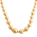 Graduated Bolle Italian 14K Yellow G9old Necklace 18 Inches 5.08 Grams - Sticky add to cart bar