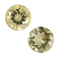 Lemon Quartz Set of 2 (Rnd 10 mm) 5.76 ctw
