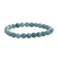 Milky Aquamarine Beaded Stretch Bracelet (7.25 In) 100.00 ctw - Sticky add to cart bar