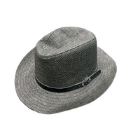 Freestyles US Unisex Foldable UV Protected Wide Brim Belt Buckle Fedora Hat - Black