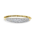 Doorbuster Moissanite Bangle Bracelet in Rhodium Over Sterling Silver (6.50 In) 4.75 ctw - Sticky add to cart bar