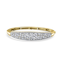 Doorbuster Moissanite Bangle Bracelet in Rhodium Over Sterling Silver (6.50 In) 4.75 ctw