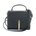 MC Black Pebbled Grain PU Envelope Shape Crossbody Bag (10"x4"x8") - Sticky add to cart bar