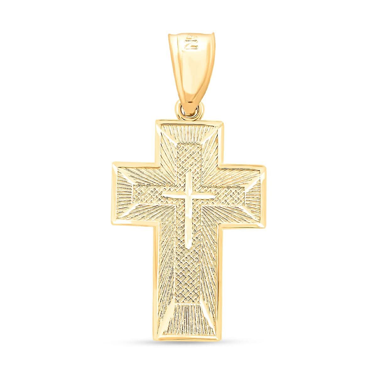 Made in America 10K Yellow Gold Prayer Pendant