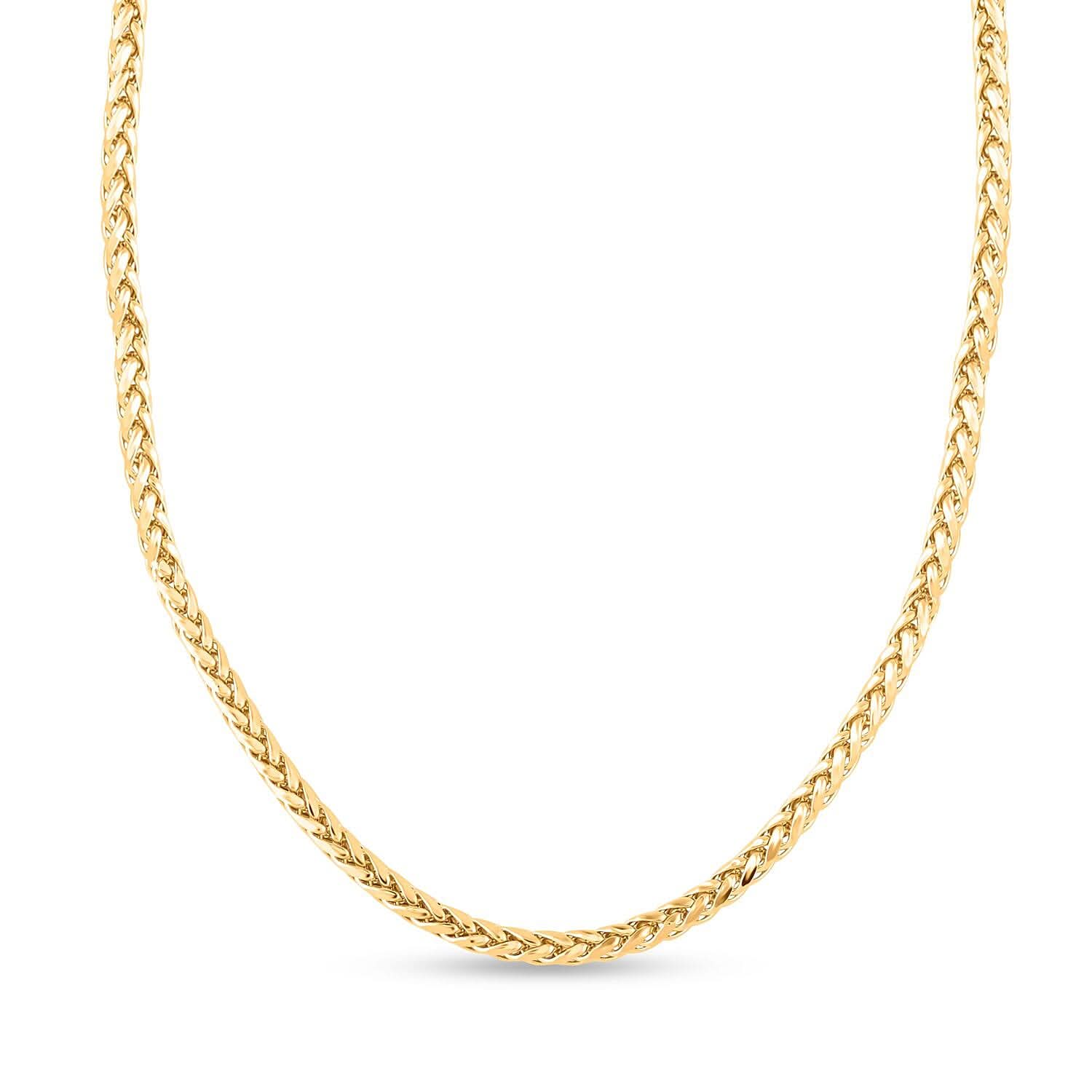 10K Yellow Gold 2.5mm Palma Chain Necklace 24 Inches 6.70 Grams