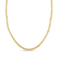 10K Yellow Gold 2.5mm Palma Chain Necklace 24 Inches 6.70 Grams