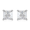 Moissanite Solitaire Stud Earrings in Platinum Over Sterling Silver 1.35 ctw - Sticky add to cart bar