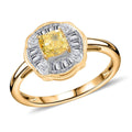 Luxoro 14K Yellow Gold Natural Yellow and White Diamond (I1-I2) Ring (Size 10.0) 1.00 ctw - Sticky add to cart bar