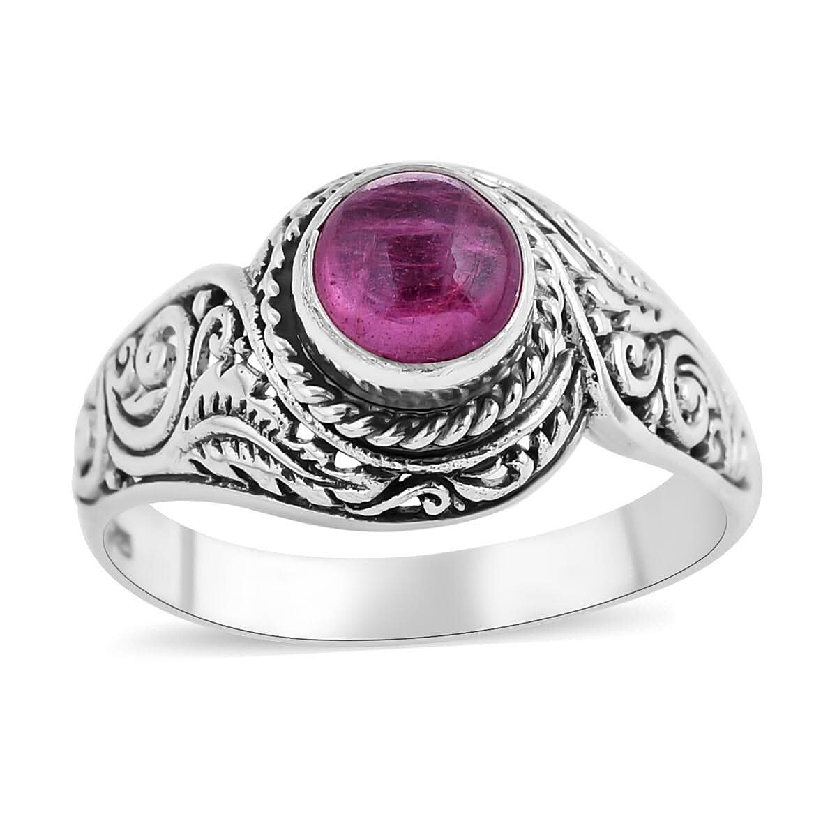 Bali Legacy African Ruby (FF) Ring in Sterling Silver 1.50 ctw