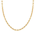 Double Sunburst Petali Italian 14K Yellow Gold Chain Necklace 18 Inches 3.65 Grams - Sticky add to cart bar