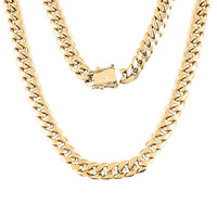 10K Yellow Gold 6.2mm Miami Cuban Chain Necklace 18 Inches 19 Grams