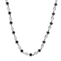 Thai Black Spinel Necklace 18 Inches in Stainless Steel 3.00 ctw - Sticky add to cart bar