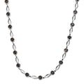 Brazilian Smoky Quartz Necklace 18 Inches in Stainless Steel 4.50 ctw - Sticky add to cart bar
