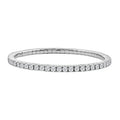 Moissanite Bracelet in Rhodium Over Sterling Silver (7.50 In) 5.60 ctw - Sticky add to cart bar
