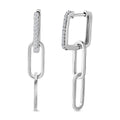 Diamond Earrings in Rhodium Over Sterling Silver 0.25 ctw - Sticky add to cart bar