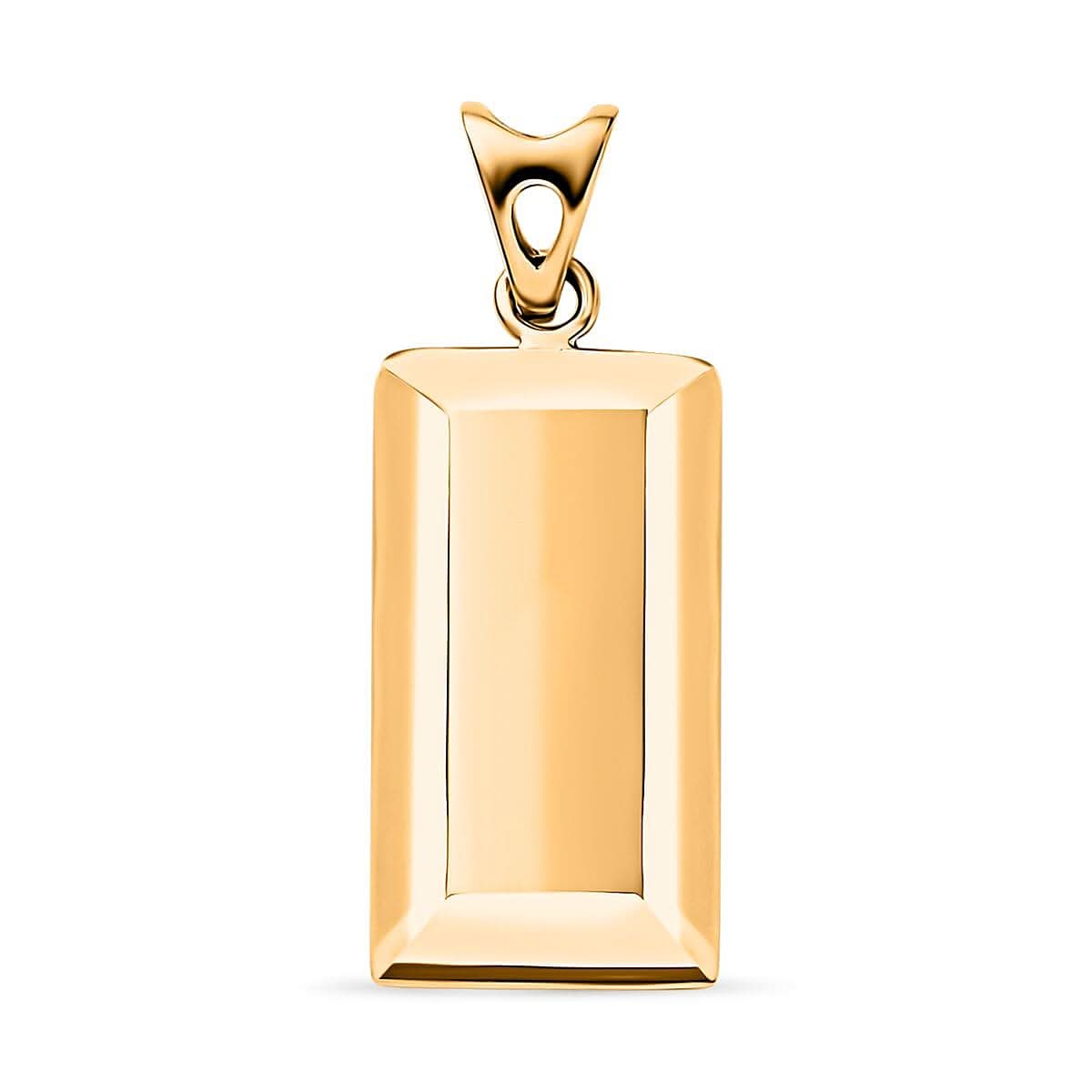 18K Yellow Gold Bar Pendant (1.50 g)