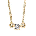 Luxoro 10K Yellow Gold Diamond (G-H, I2) Accent Necklace (18 Inches) 0.05 ctw - Sticky add to cart bar