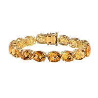 Serra Gaucha Citrine Bracelet in Vermeil Yellow Gold Over Sterling Silver (7.25 In) 49.50 ctw