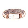 Luxoro 10K Rose Gold Natural Pink Diamond (I3) Band Ring (Size 7.0) 0.50 ctw - Sticky add to cart bar