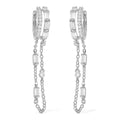 Lustro Stella Finest CZ Earrings in Rhodium Over Sterling Silver 0.35 ctw - Sticky add to cart bar