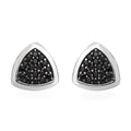 Thai Black Spinel Stud Earrings in Platinum Over Sterling Silver 0.75 ctw - Sticky add to cart bar