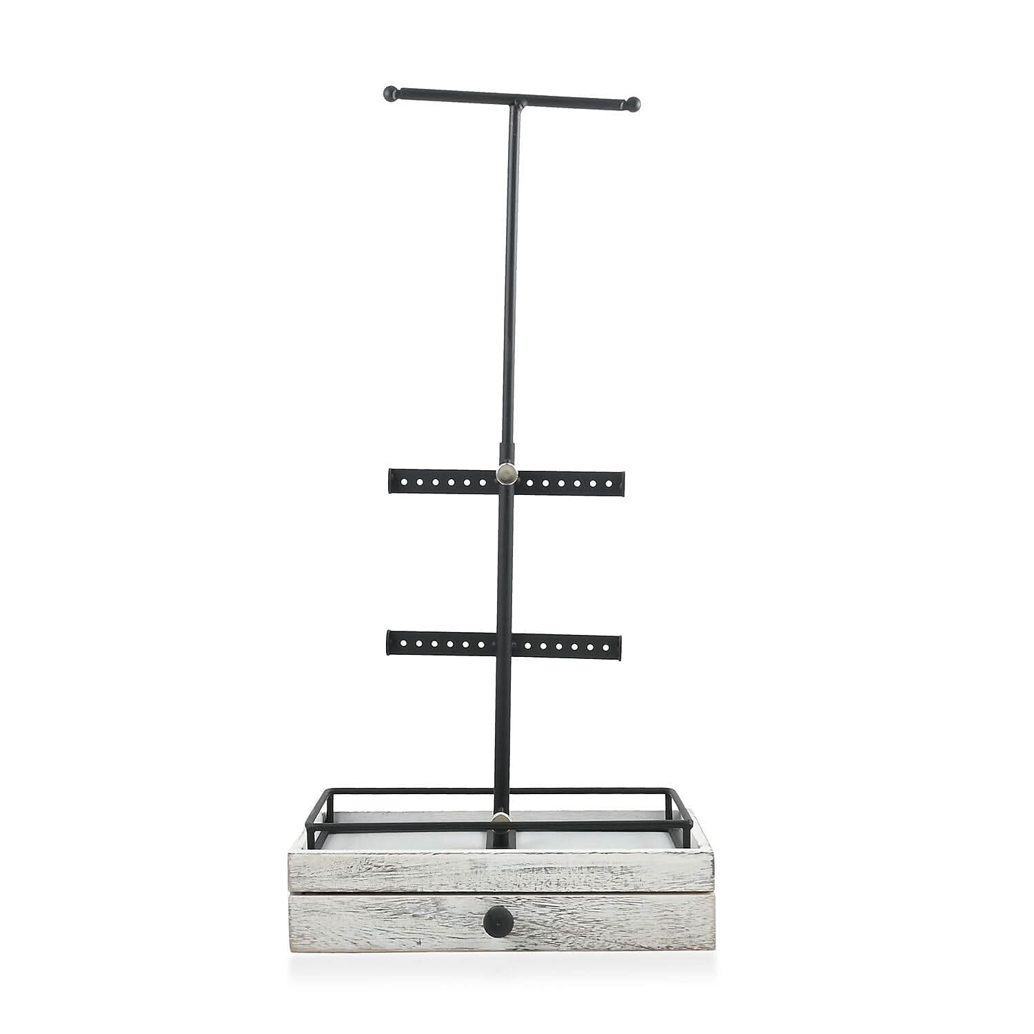 Tower Jewelry Holder -White (10"x4"x20.5")