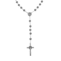 Cross Pendant Necklace 36 Inches in Silvertone - Sticky add to cart bar