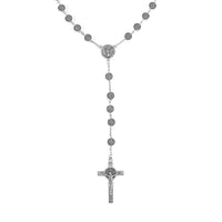 Cross Pendant Necklace 36 Inches in Silvertone