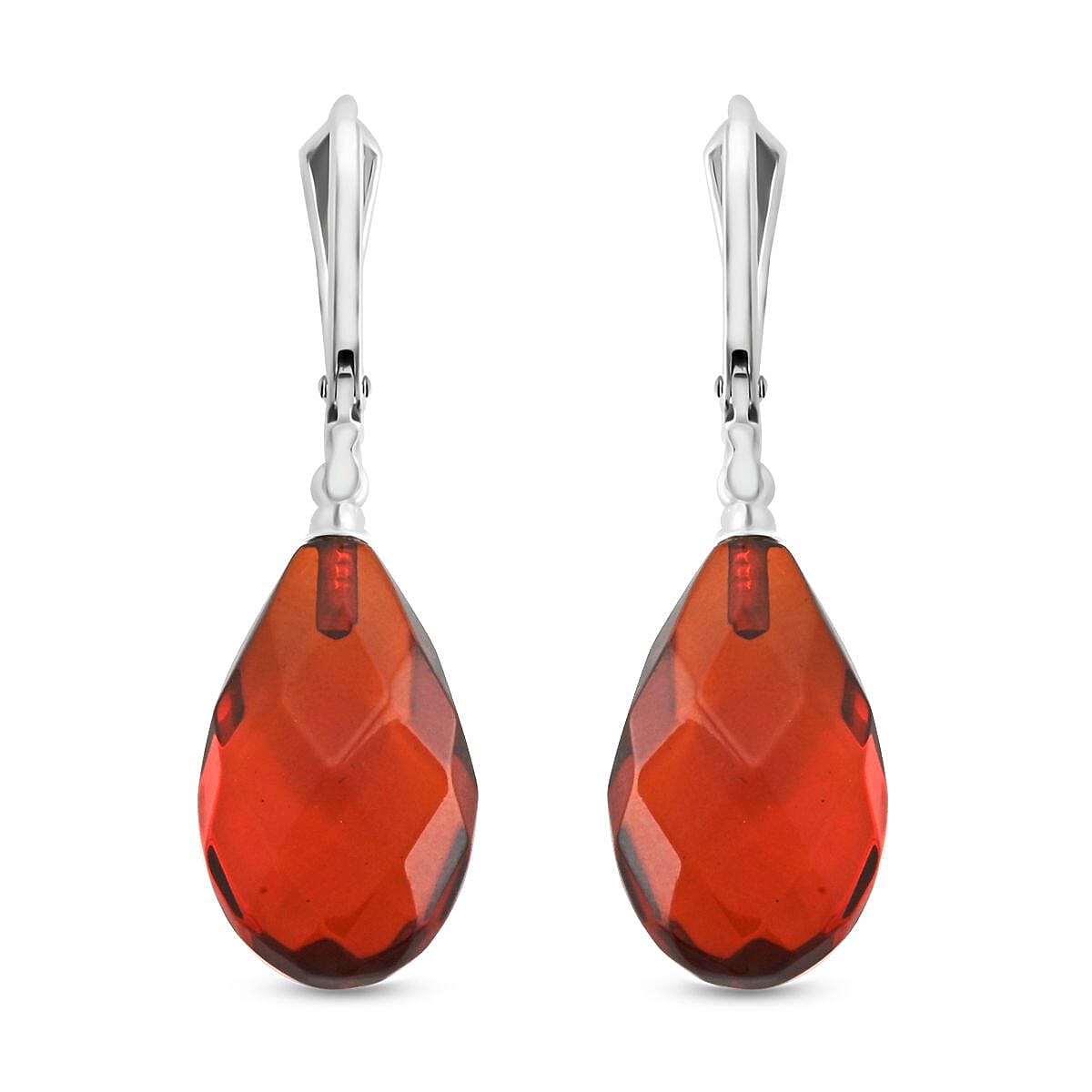 Baltic Honey Amber Leverback Earrings