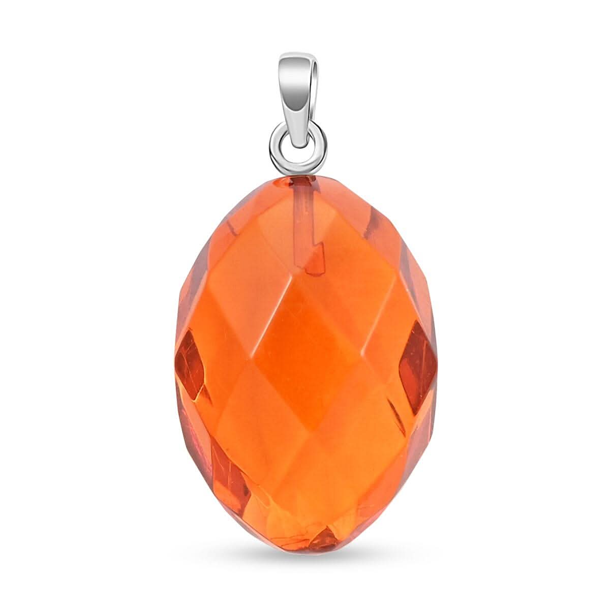 Amber  Pendant  Sterling Silver 12.00 ctw