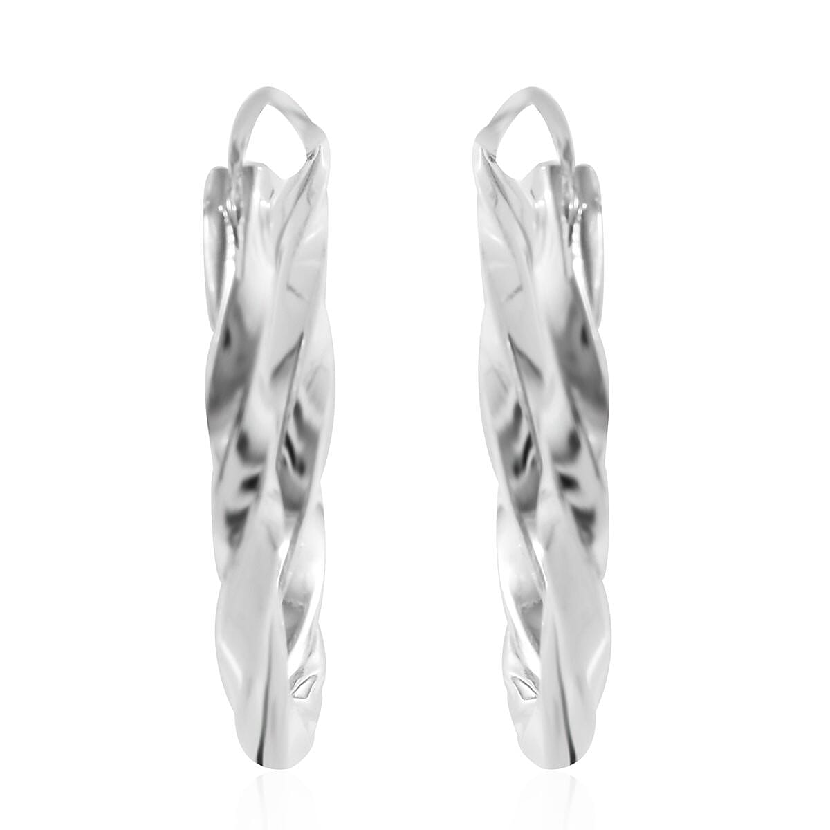 Sterling Silver Hoop Earrings 2.70 Grams