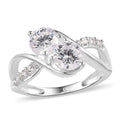 Simulated Diamond Ring in Sterling Silver (Size 10.0) 2.65 ctw - Sticky add to cart bar