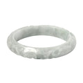 Natural Jade Carved Bangle Bracelet (6.75 in) 270.00 ctw - Sticky add to cart bar