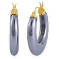 Terahertz Hoop Earrings in Vermeil YG Over Sterling Silver 63.75 ctw - Sticky add to cart bar