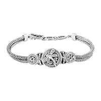 One Time Only Bali Legacy Sterling Silver Dragonfly Bracelet (7.25 In) (19.00 g)