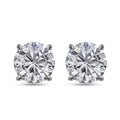 Moissanite Stud Earrings in Platinum Over Sterling Silver 2.90 ctw - Sticky add to cart bar