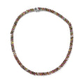 TLV Multi-Tourmaline 2 Row Necklace (18 Inches) in Platinum Over Sterling Silver 34.20 ctw - Sticky add to cart bar