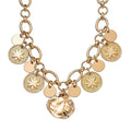 Coin Charm Necklace 20-22 Inches in Goldtone - Sticky add to cart bar