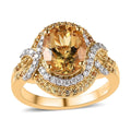 Premium Brazilian Heliodor, Multi Gemstone Ring in Vermeil YG Over Sterling Silver (Size 6.0) 2.85 ctw - Sticky add to cart bar