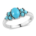 Sleeping Beauty Turquoise Ring in Stainless Steel (Size 10.0) 1.10 ctw - Sticky add to cart bar