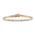 Moissanite 4.90 ctw Tennis Bracelet, Platinum Over Sterling Silver Bracelet, Moissanite Jewelry, Gifts For Her (6.50 In) - Sticky add to cart bar