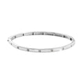 Diamond Accent Bangle Bracelet in Platinum Over Sterling Silver (7.25 In) - Sticky add to cart bar