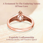 Luxoro 10K Rose Gold Premium Marropino Morganite and Diamond Split Shank Ring 1.65 ctw