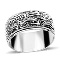 Bali Legacy Sterling Silver Rose Ring (Size 10.0) 5.40 Grams - Sticky add to cart bar